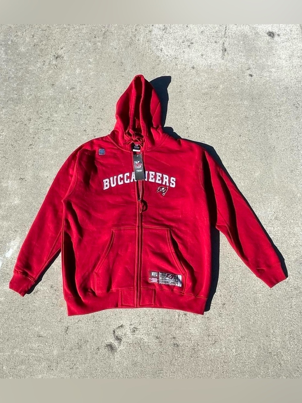 NFL Red Team Apparel Full-Zip Hoodie